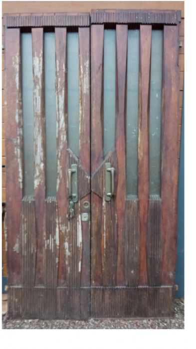 puerta de vidrio