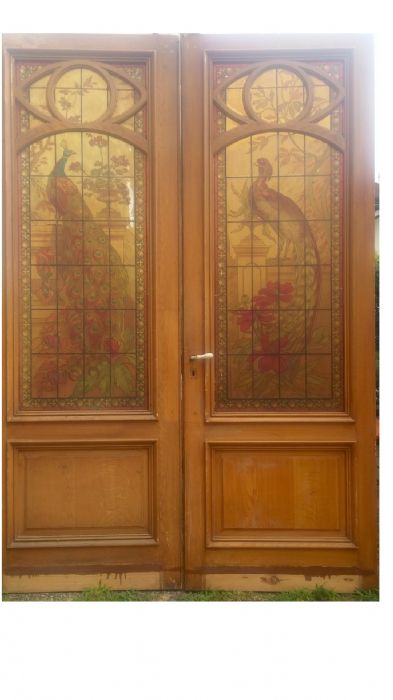 puerta de vidrio